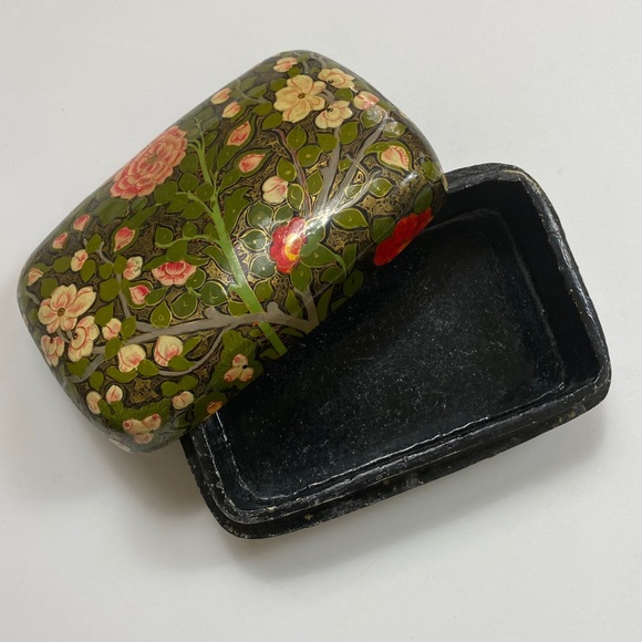 Vintage Garden Floral Small Trinket Box